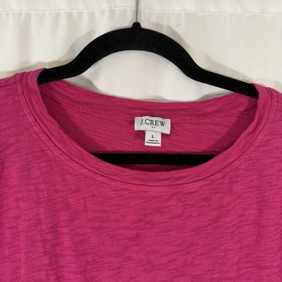 J. Crew Dress Women's Large Pink Short Sleeve Crew Neck Knee Length Short Sleeve - Picture 5 of 10